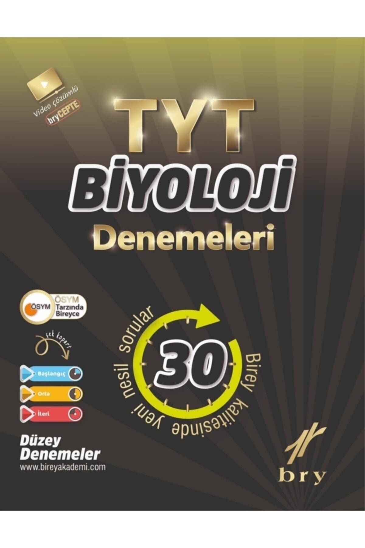 Birey Yayınları Bry - Yks - Tyt Branş Denemeleri - Biyoloji (30 Lu)