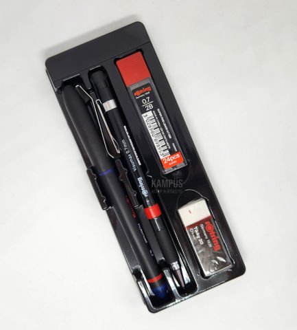 Rotring Visumax 0.7mm+Mavi Rollerball+Uç+Silgi Seti