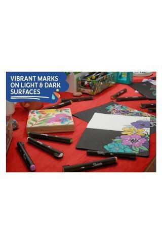 Sharpie Acrylic Paint Markers 12'li Yuvarlak Uç Akrilik Markör Kalem Seti / 2201070