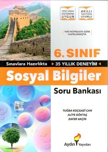 Aydın Yayınları 6. Sınıf Sosyal Bilgiler Soru Bankası