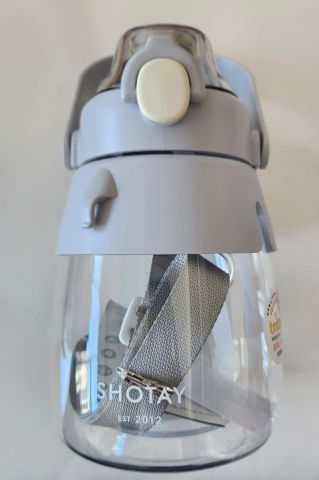Shotay ST-6642 Gri Hippo Tritan 1050ML Tritan Saplı Matara