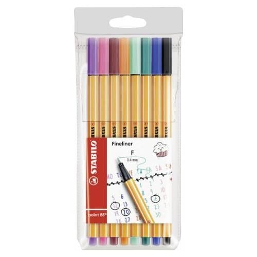 Stabilo Point 88 Keçe Uçlu Kalem Pastel 8 Renk