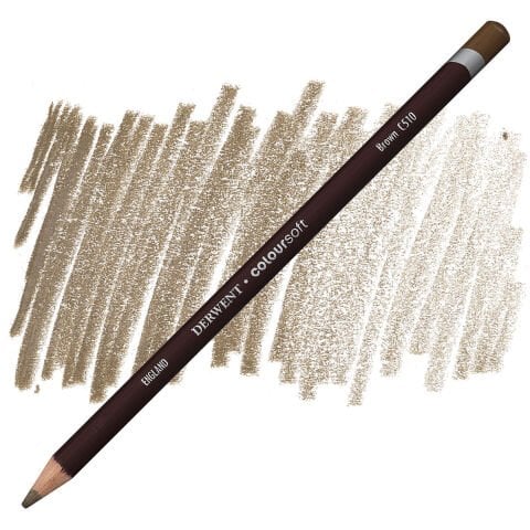 Derwent Coloursoft Brown C510