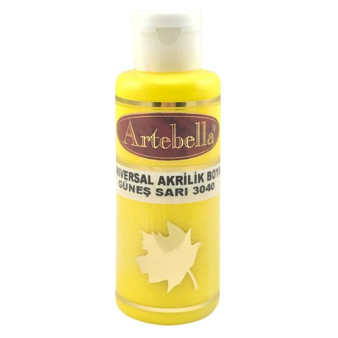 Artebella Universal Akrilik Boya 130CC GÜNEŞ SARI
