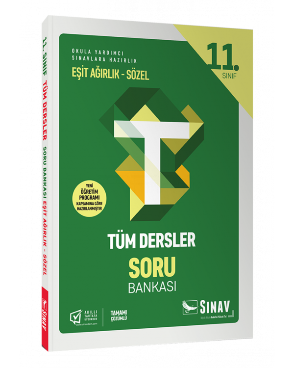 Sınav Yayınları 11.Sınıf Eşit Ağırlık-Sözel Tüm Dersler Soru Bankası