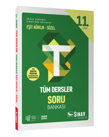 Sınav Yayınları 11.Sınıf Eşit Ağırlık-Sözel Tüm Dersler Soru Bankası