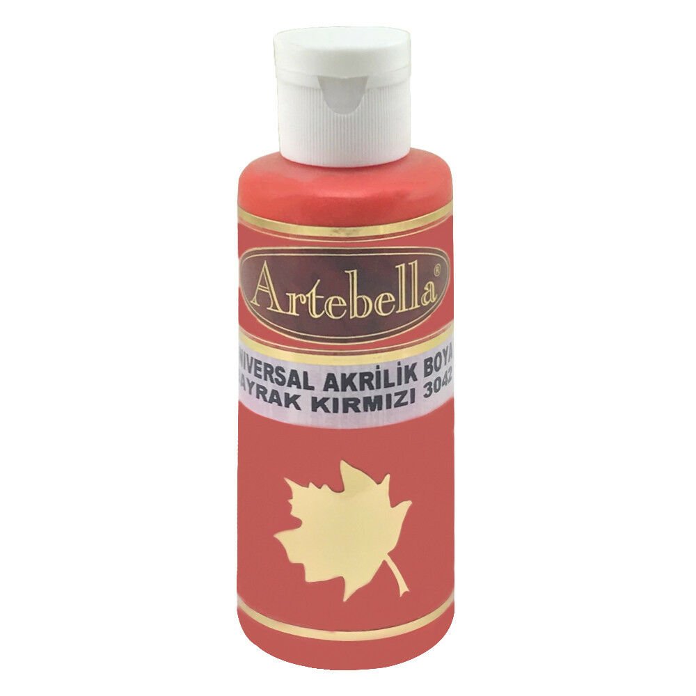 Artebella Universal Akrilik Boya 130CC BAYRAK KIRMIZI
