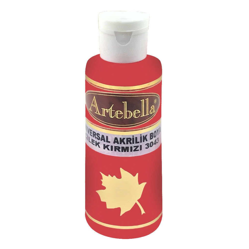 Artebella Universal Akrilik Boya 130CC ÇİLEK KIRMIZI