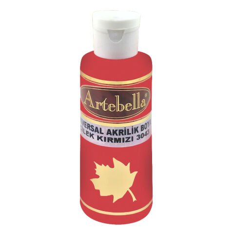 Artebella Universal Akrilik Boya 130CC ÇİLEK KIRMIZI