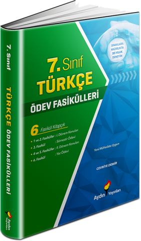 Aydın Yayınları 7.Sınıf Türkçe Ödev Fasikülleri