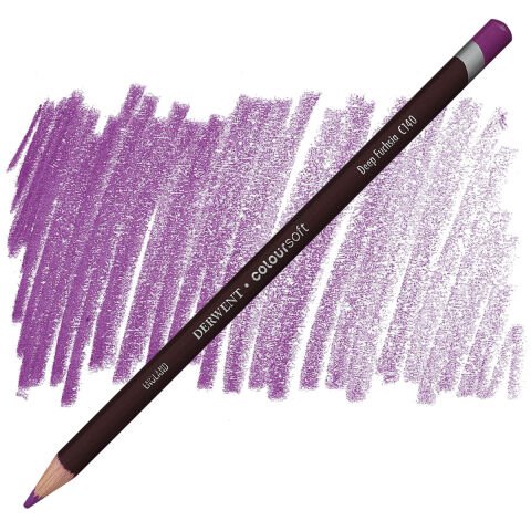 Derwent Coloursoft Deep Fuchsia C140