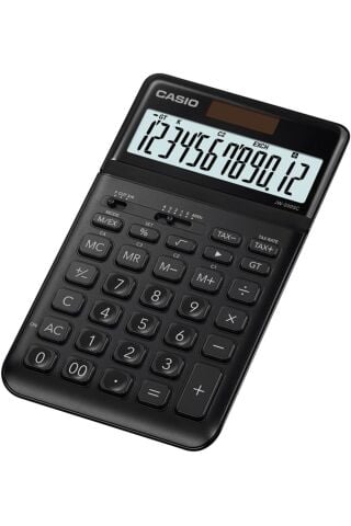 12 Hane Siyah Masa Üstü Hesap Makinesi Jw-200sc-bk