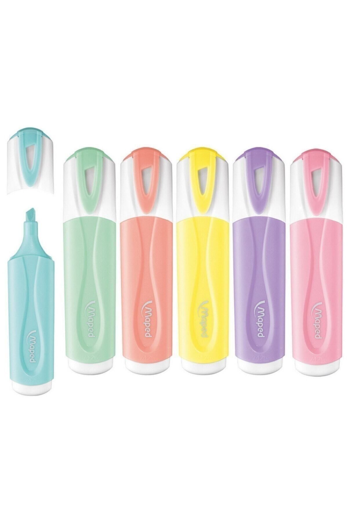 Maped Fosforlu Kalem Pastel Renk 6'lı Set