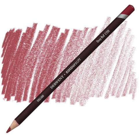 Derwent Coloursoft Deep Red C130