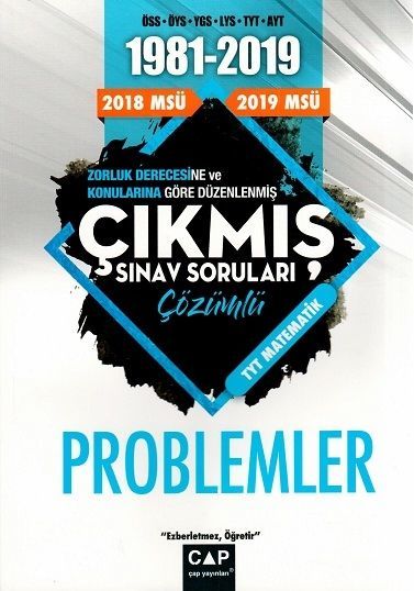 Çap Matematik Problemler Çözümlü Çıkmış Sınav Soruları