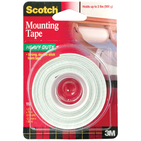 Scotch Çift Taraflı Yapışkan Köpük BantAğır Malz.İçin Rulo / 127Mmx19M'110'