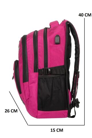 2227 Yarasa Sırt Çantası Pembe