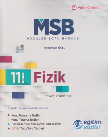 Eğitim Vadisi 11. Sınıf Fizik Güncel MSB Modüler Soru Bankası