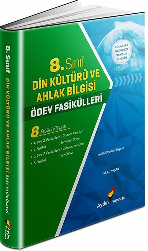 Aydın Yayınları 8. Sınıf Din Kültürü ve Ahlak Bilgisi Ödev Fasikülleri