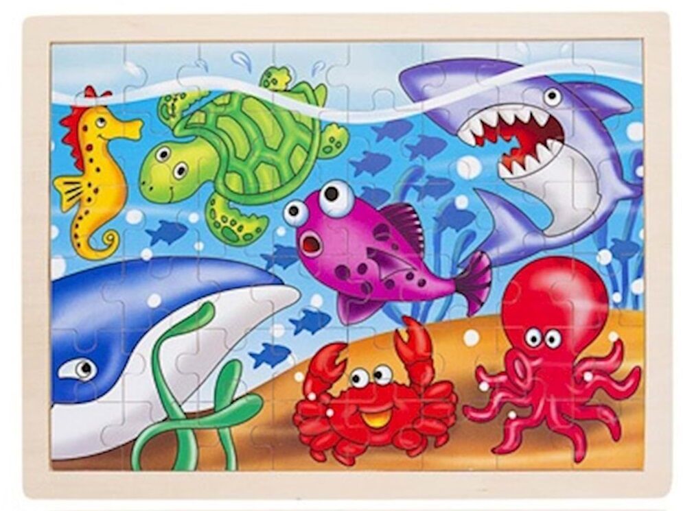 Bu-Bu Ahşap Puzzle 12 Parçalı 40x30x08cm 00116