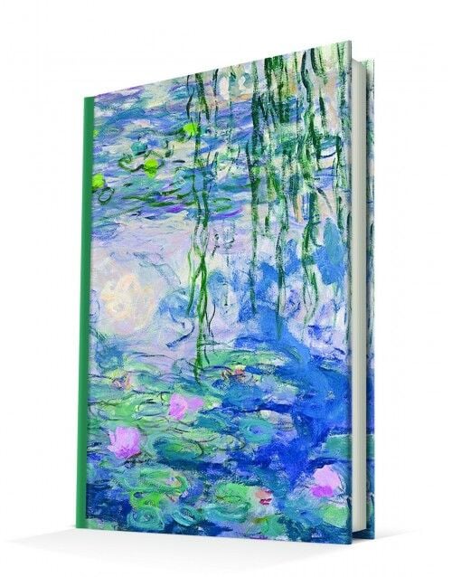 Deffter Art Of World Waterlilies Claude Monet 96 Yaprak Sert Kapak Defter