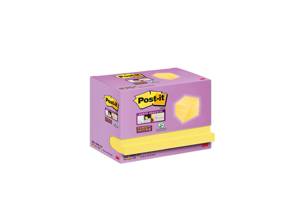 3M Post-it 622SS Super Sticky Kanarya Sarısı  16'lı Paket 47,6mmx47,6mm