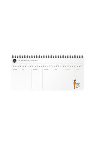Planner Spiralli 13x27 Cm Hisli Şeyler-zirvedeyim Canım Duymuyorum