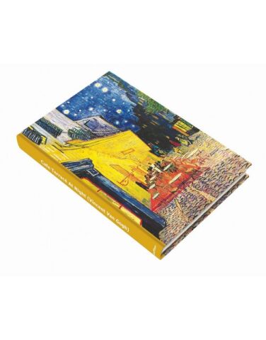 Deffter Art Of World Van Gogh Café Terrace at Night 96 Yaprak Çizgisiz Sert Kapak Defter