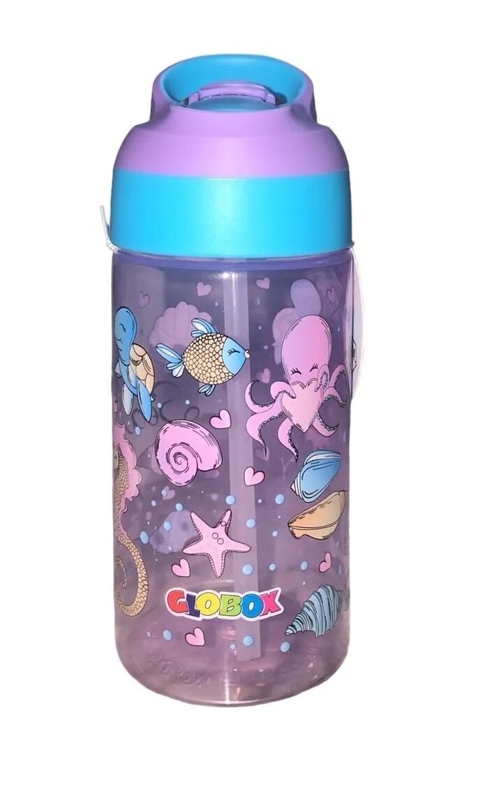 Globox Tritan 500ml Mor Akvaryum Desen Matara