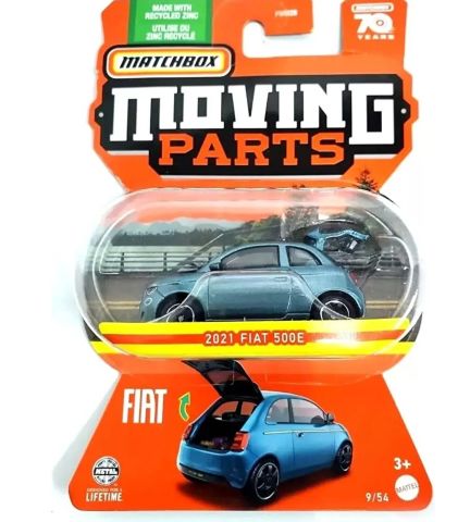 Matchbox FWD28 2021 Fiat 500E Açılır Kapı Oyuncak Araç