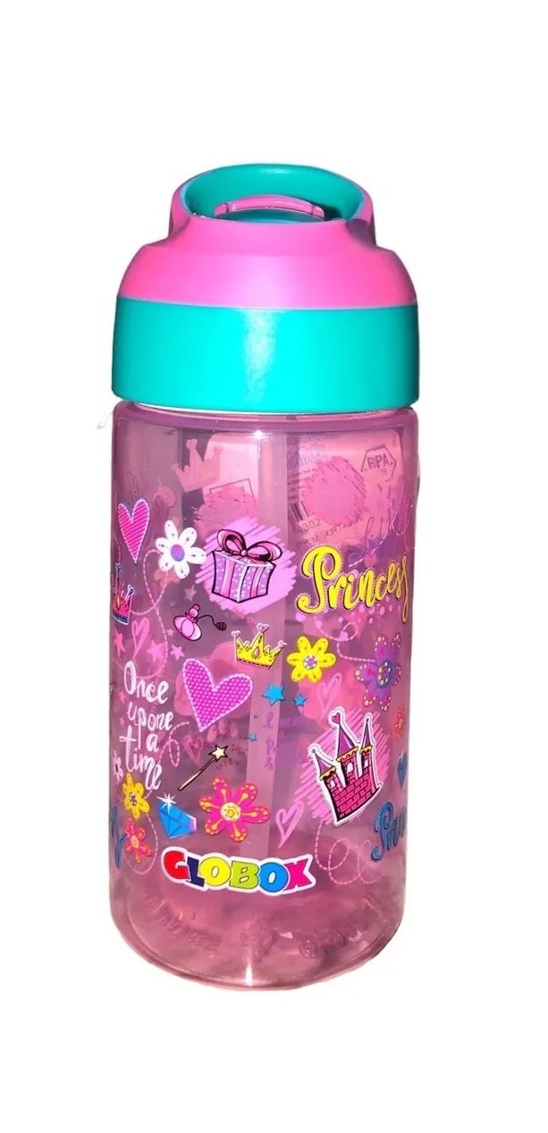 Globox Tritan 500ml Pembe Princess Desen Matara