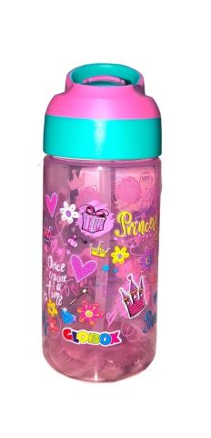 Globox Tritan 500ml Pembe Princess Desen Matara