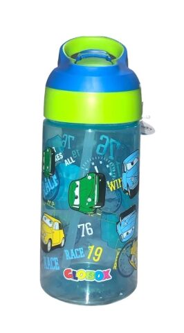 Globox Tritan 500ml Yeşil-Mavi Araba Desen Matara