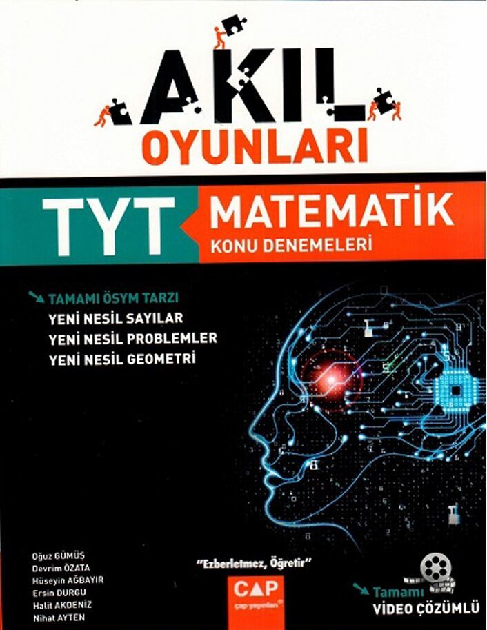 Çap Yayınları TYT Matematik Akıl Oyunları Konu Denemeleri