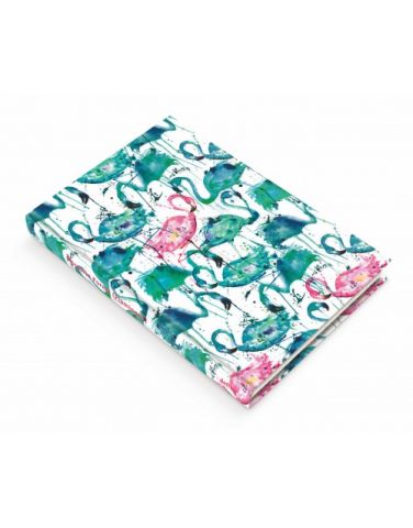 Deffter Flamingos 96 Yaprak Çizgili Sert Kapak Defter