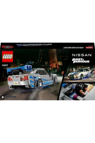 ® Speed Champions Daha Hızlı Daha Öfkeli Nissan Skyline GT-R (R34) 76917 (319 Parça)