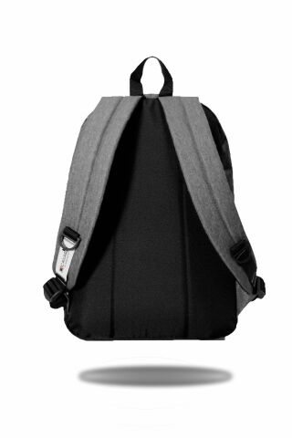 Unisex Gri Cok Gözlü Baskılı Sırt Çantası