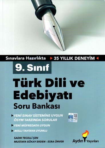 Aydın Yayınları 9. Sınıf Türk Dili ve Edebiyatı Soru Bankası