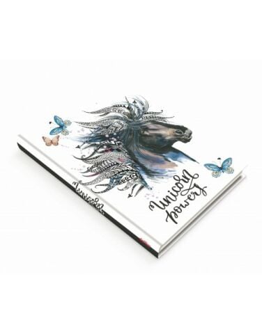 Deffter Unicorn Power 96 Yaprak Çizgili Sert Kapak Defter