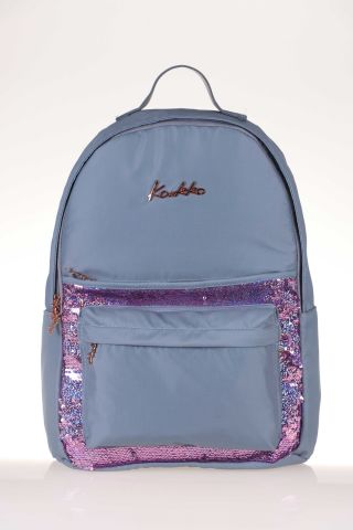 Magical Okul Çantası 41x31x18 Pullu Gri (k1354)