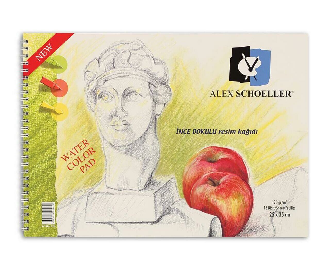 Alex Schoeller Suluboya Defteri 25x35cm 120gr Spiralli