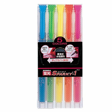 Zebra Sparky-1 Fosforlu Kalem 5'li set