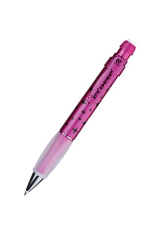 Deep Metalik Pembe Pırıltı Desenli Versatil Kalem 0.7 Mm