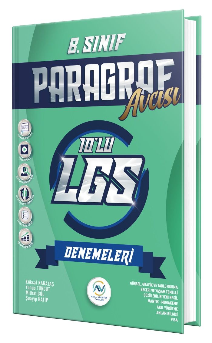 av akıllı versiyon yayınları 8.sınıf lgs paragraf 10'lu deneme