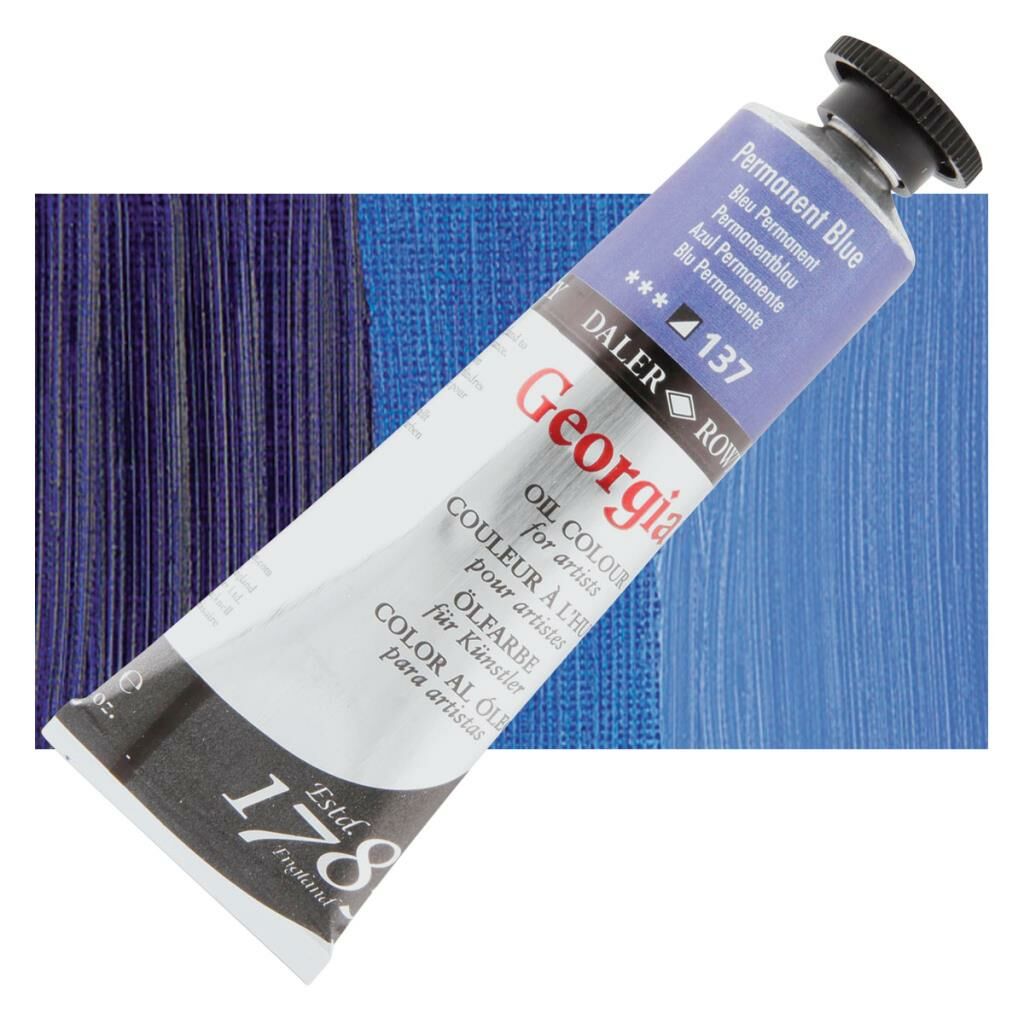 Daler Rowney Georgian Yağlı Boya Goc 38ml Permanent Blue 111014137