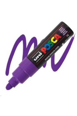 uni-ball Posca Mor 4.5-5.5 Mermi Uçlu Su Bazlı Poster Markörü Pc-7m
