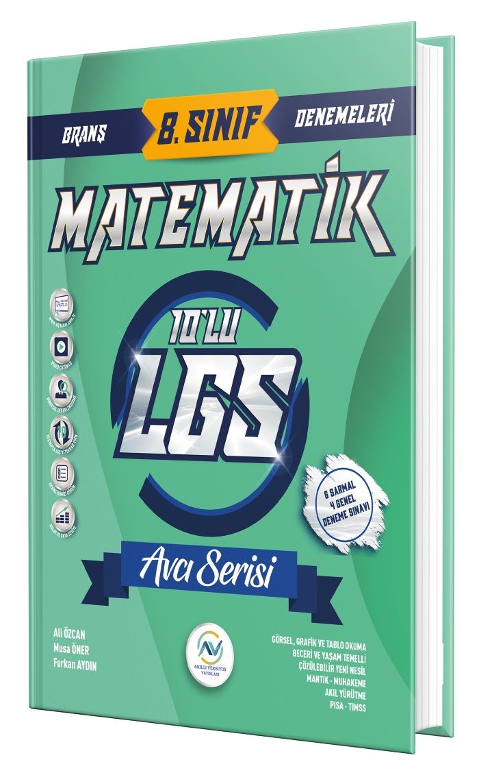 av akıllı versiyon yayınları 8,sınıf lgs matematik 10'lu deneme