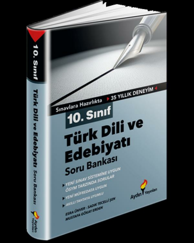 Aydın Yayınları 10. Sınıf Türk Dili ve Edebiyatı Soru Bankası
