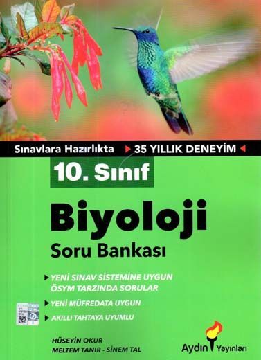 Aydın Yayınları 10. Sınıf Biyoloji Soru Bankası