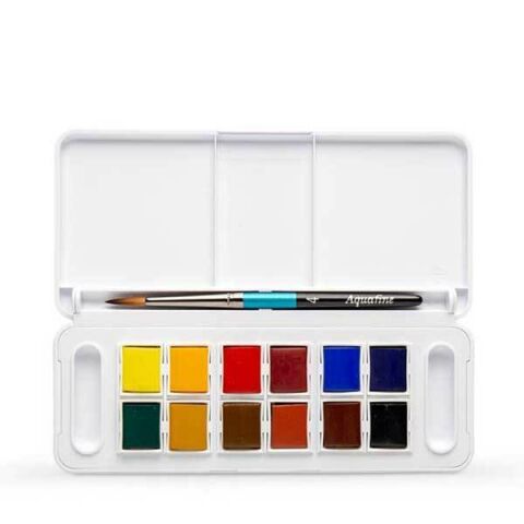 Daler Rowney Suluboya 12'li Travel Set + Canson Suluboya Defteri A4 10yp 300gr